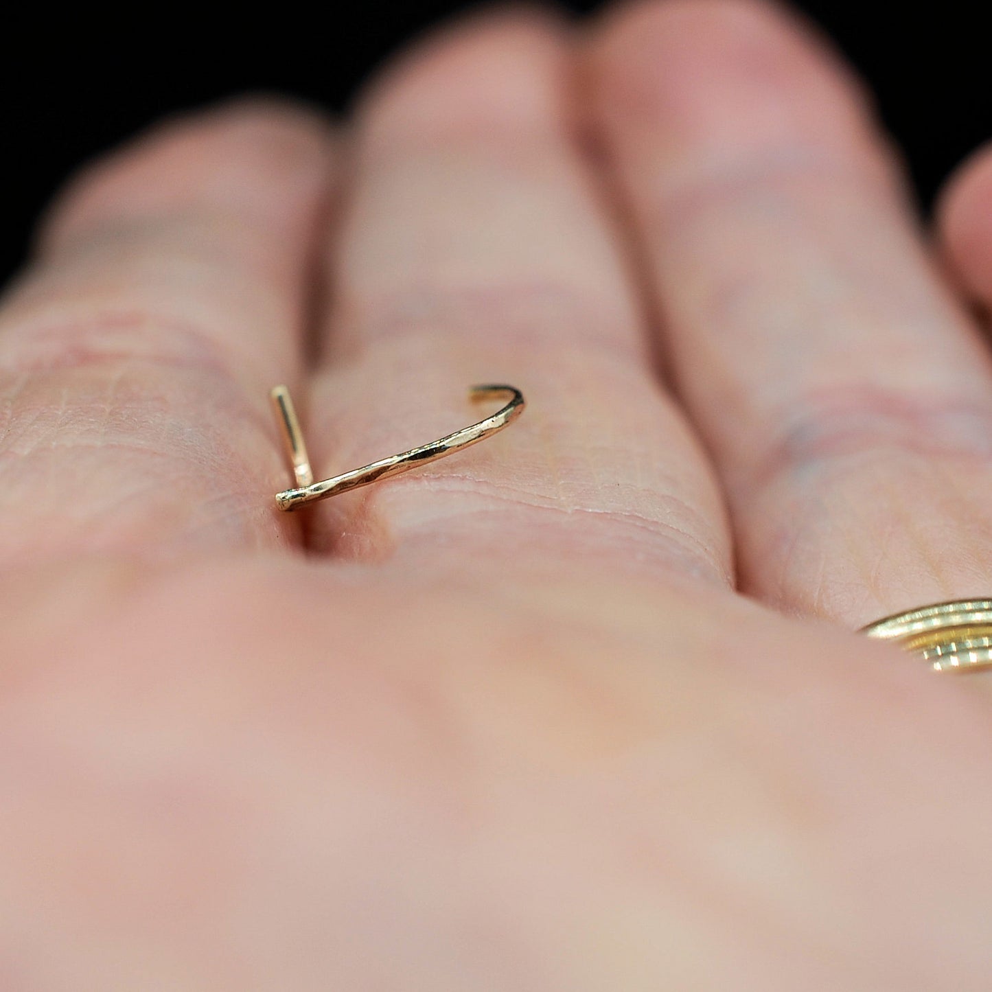 Dainty 14K Solid Gold Cuff Nose Ring