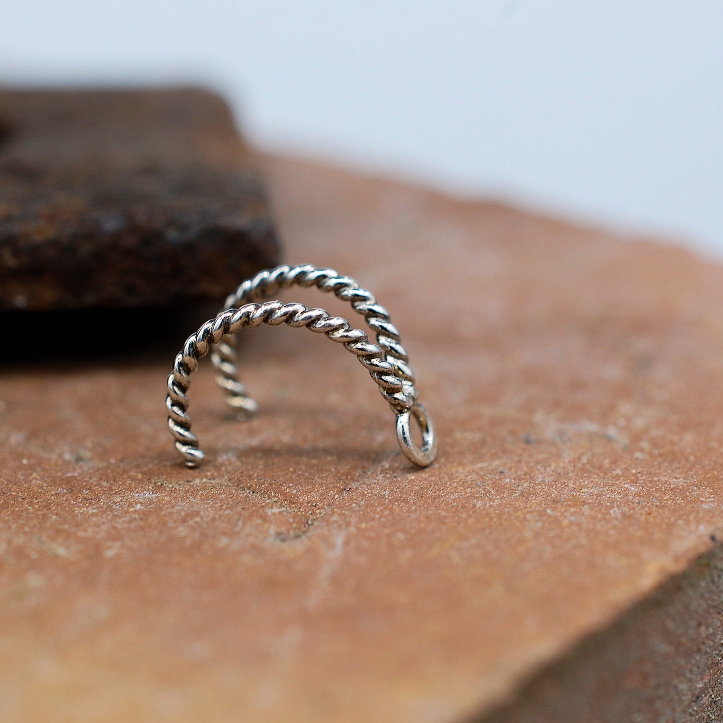 enhancer nose ring with loop for stud