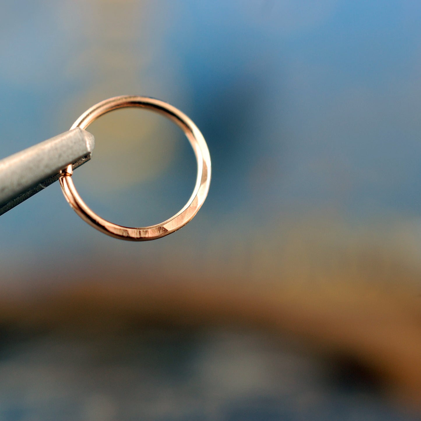 rose gold nose ring hoop