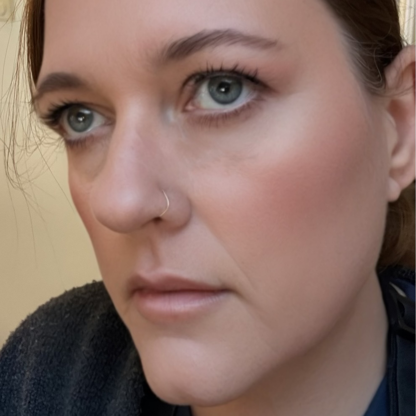 gold nose ring handcrafted
