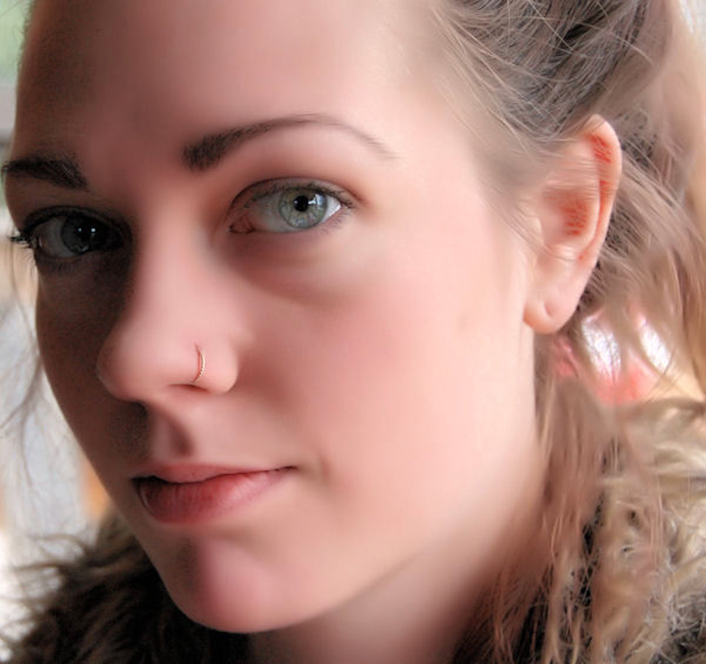 Rose Gold Filled Twisted Nose Ring