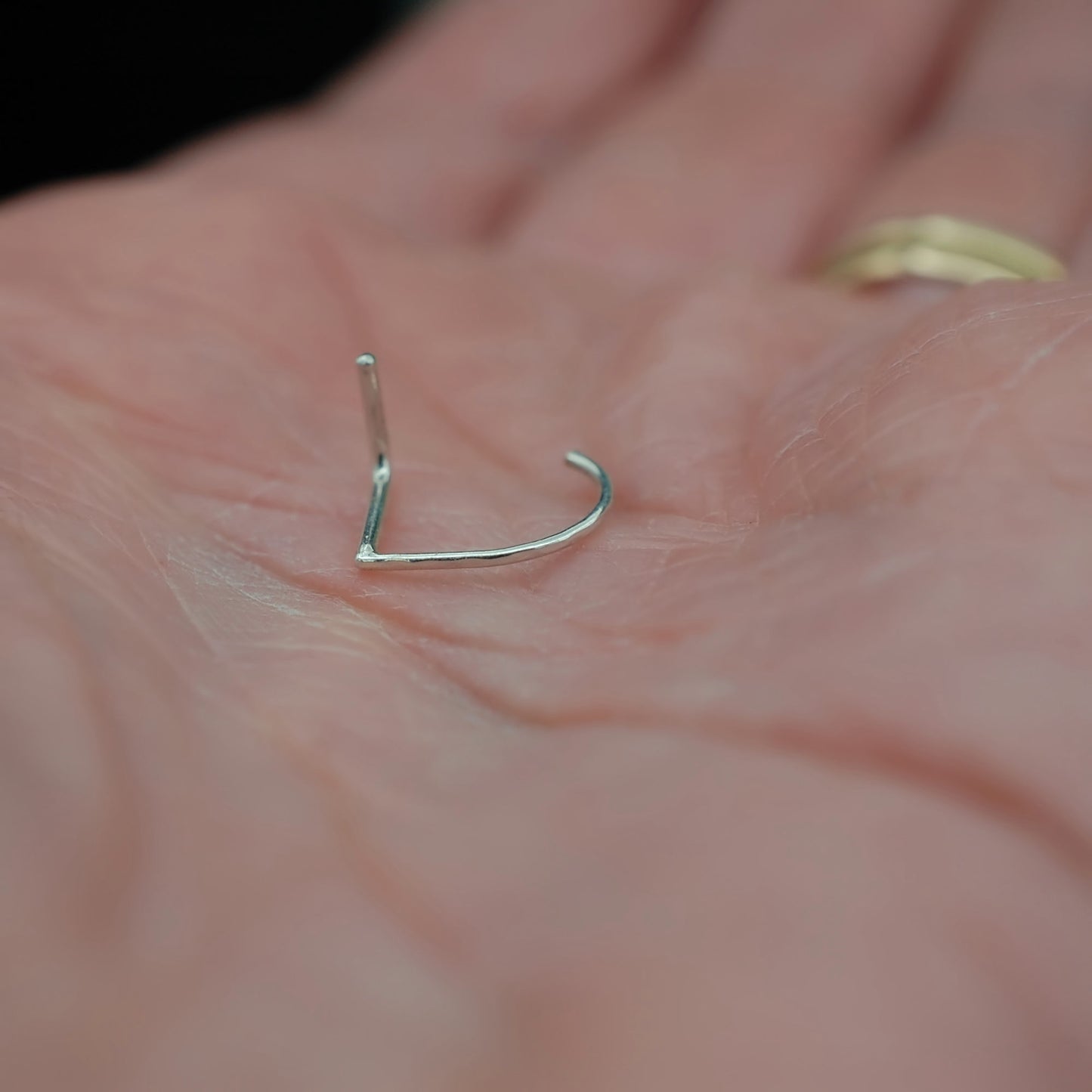 sterling silver nose ring handcrafted