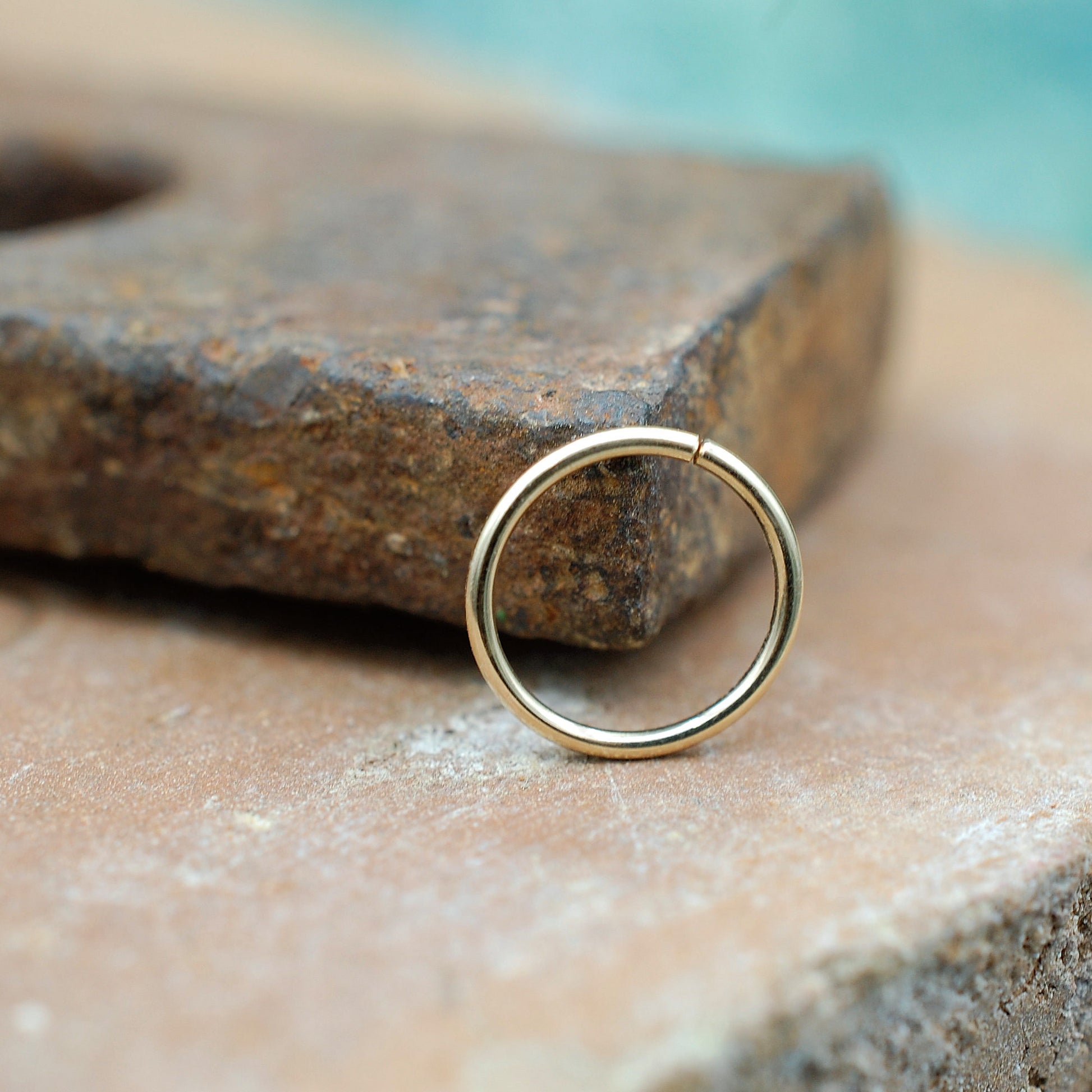 gold nose ring hoop