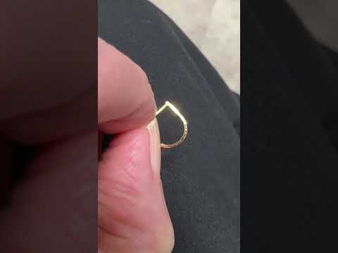 gold textured cuff nose ring