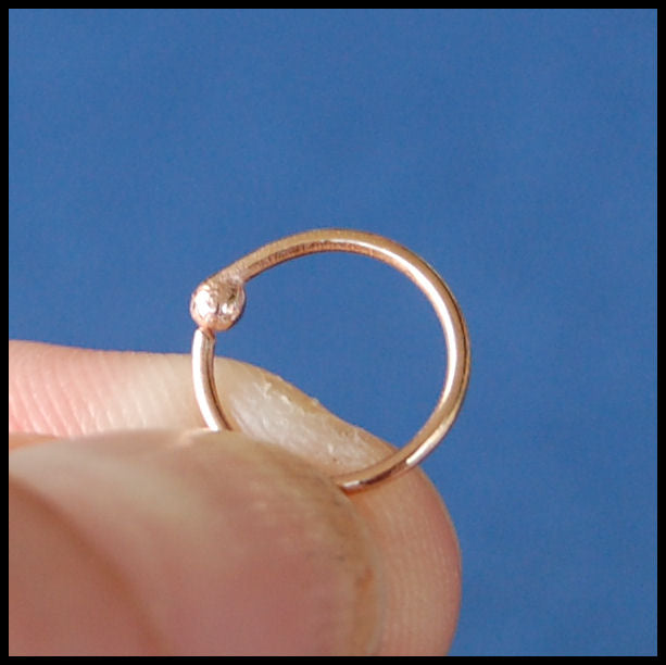 14 karat rose gold nose jewelry