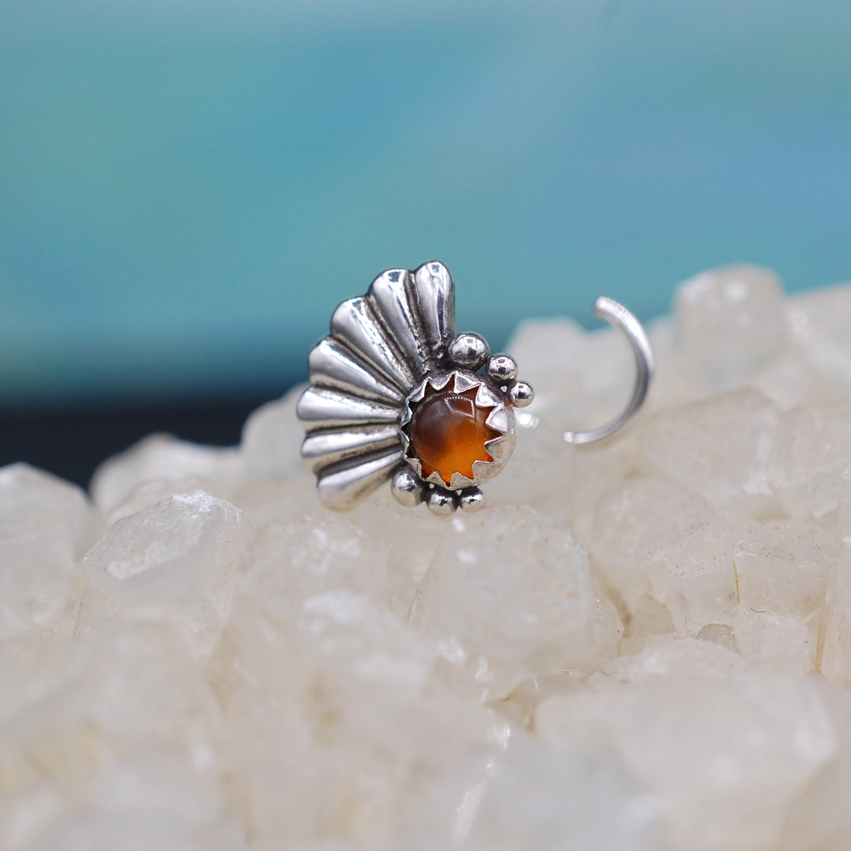 amber nose ring