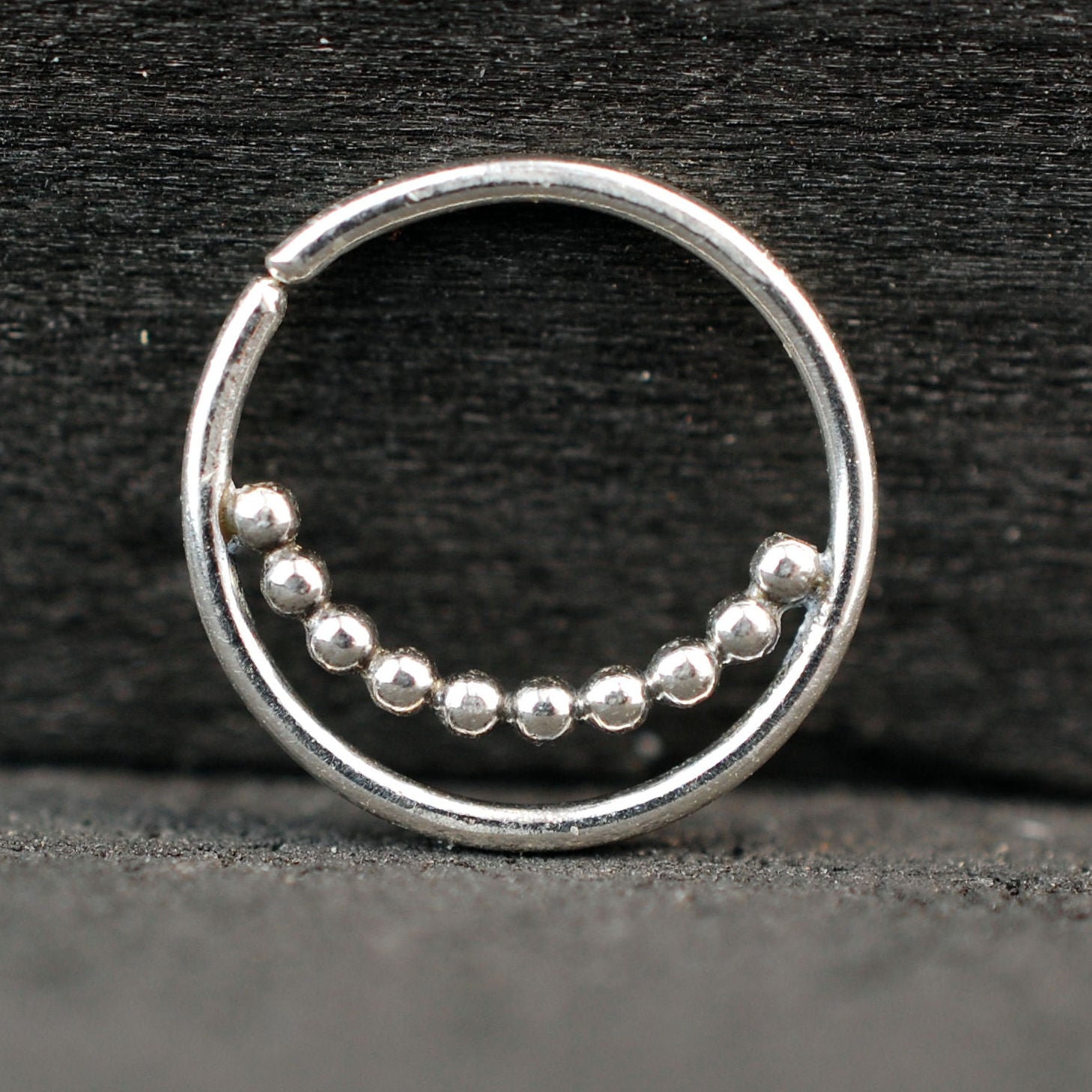 sterling silver nose hoop