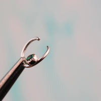 how to open and close nose ring