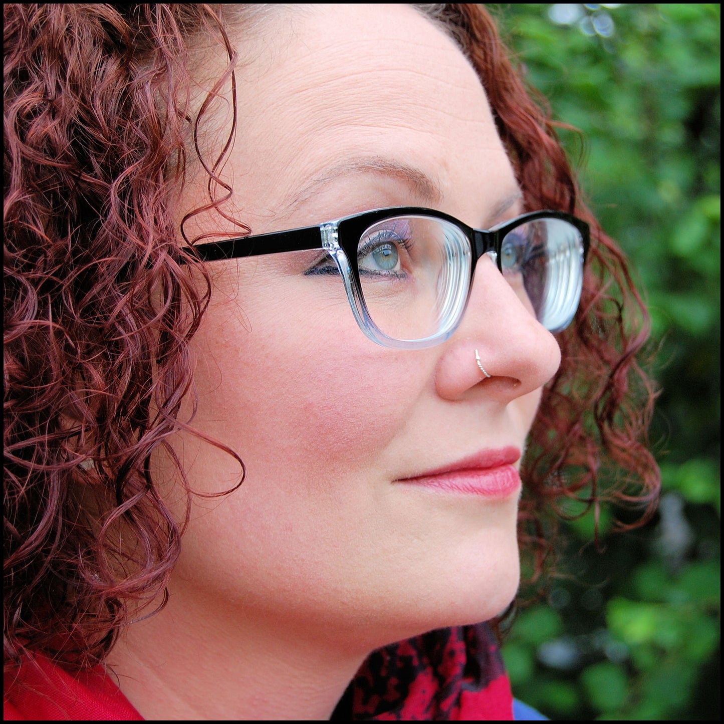 dainty nose hoop in sterling silver