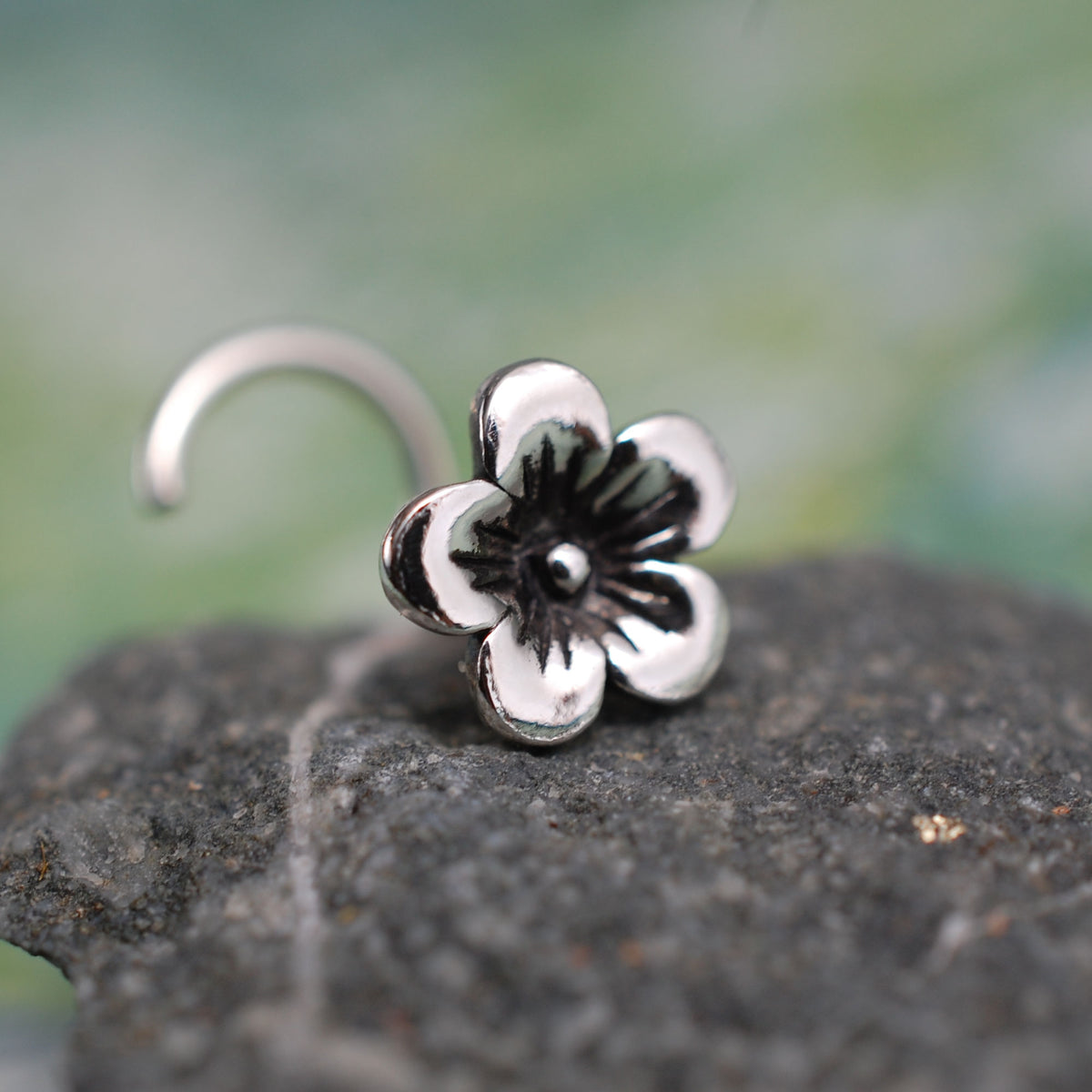 cherry blossom flower nose stud