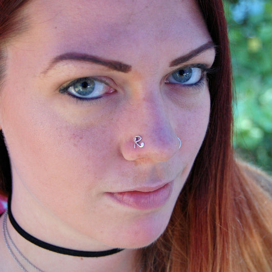 sterling silver egyptian nose stud