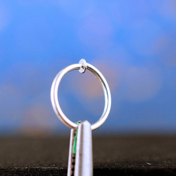 flat head sterling silver nose ring