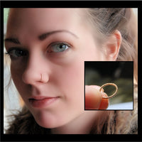 twisted gold nose ring