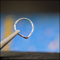 nickel-free silver septum ring
