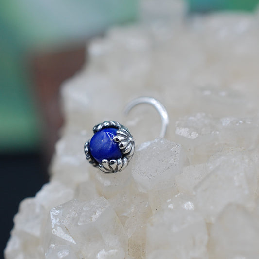 large gemstone nose ring