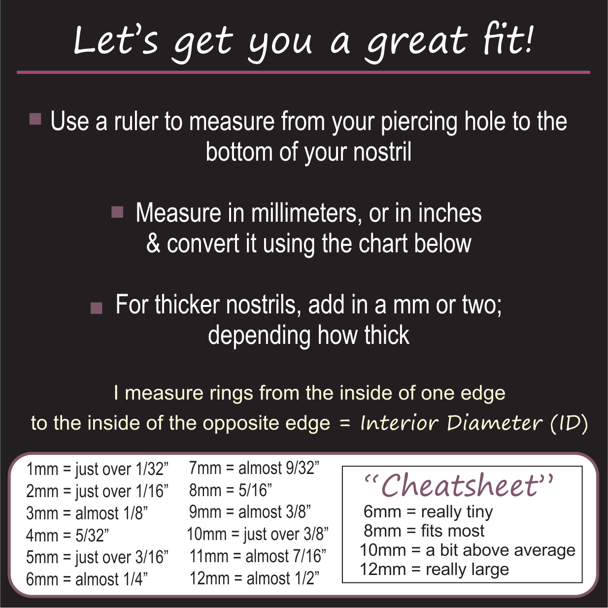 Hammered Front Nose Ring * Solid Gold Options & Silver *