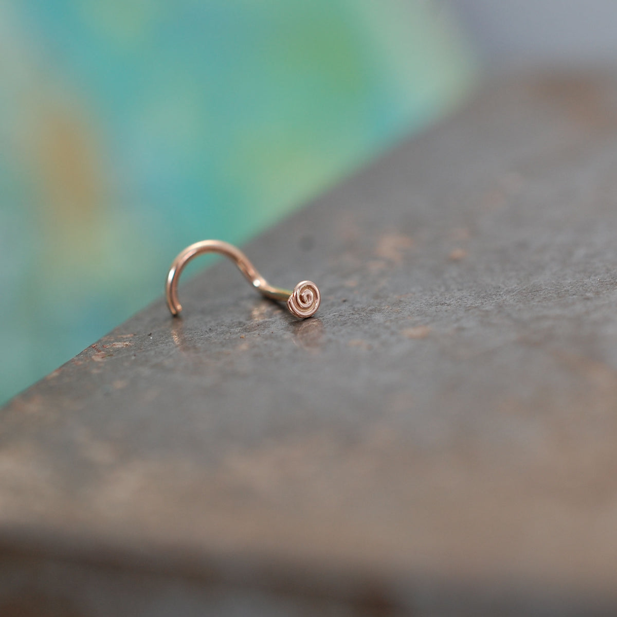 rose gold nose stud