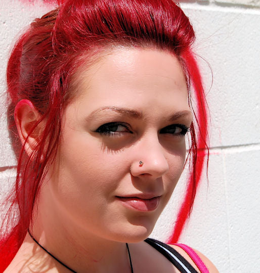 Mystic Topaz Nose Stud in Unique Bold Style