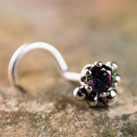 high profile mystic topaz nose jewelry in nickel-free sterling silver