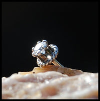 sterling silver and zirconia nose stud
