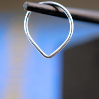 nickel-free silver septum hoop