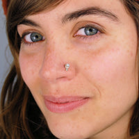 sterling silver and zirconia nose jewelry