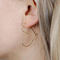 unique yellow gold earrings