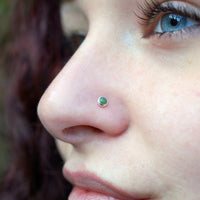 sterling silver jade nose jewelry
