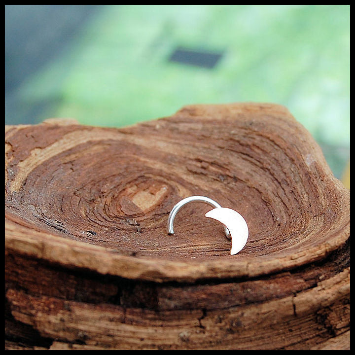 gold moon nose jewelry