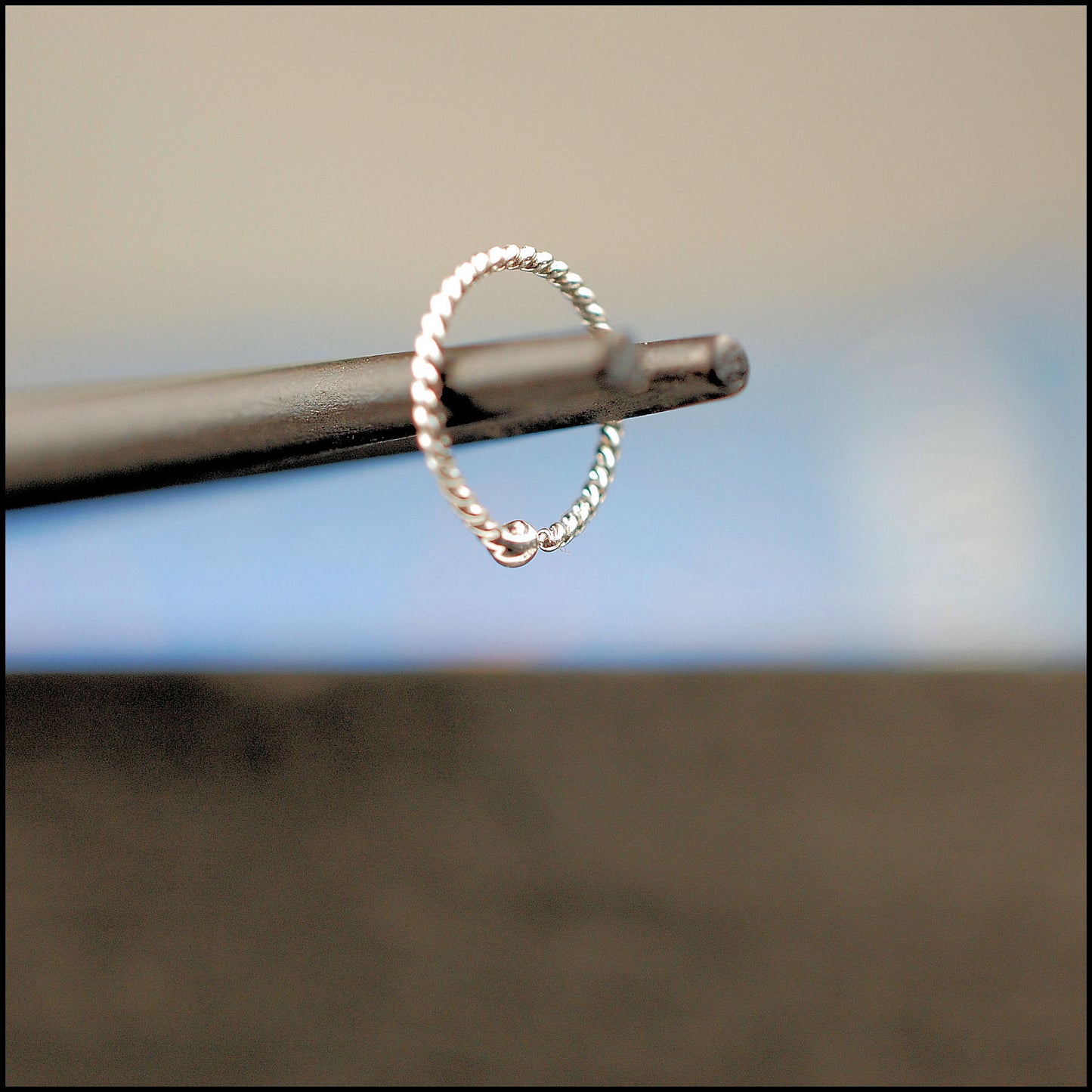 nickel-free sterling silver nose hoop