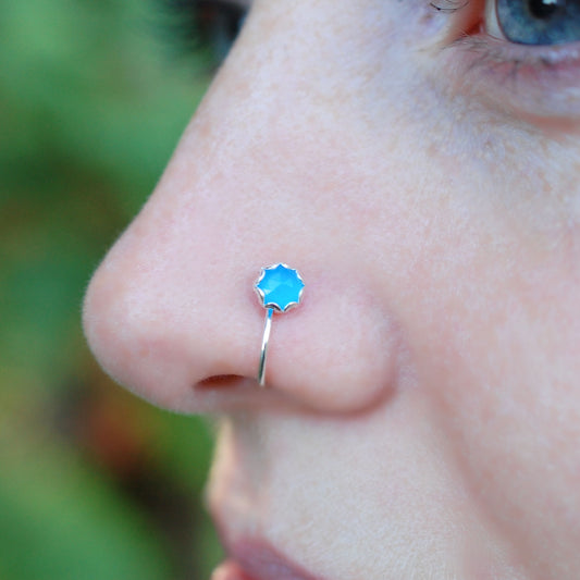 nickel-free sterling silver nose stud enhancer