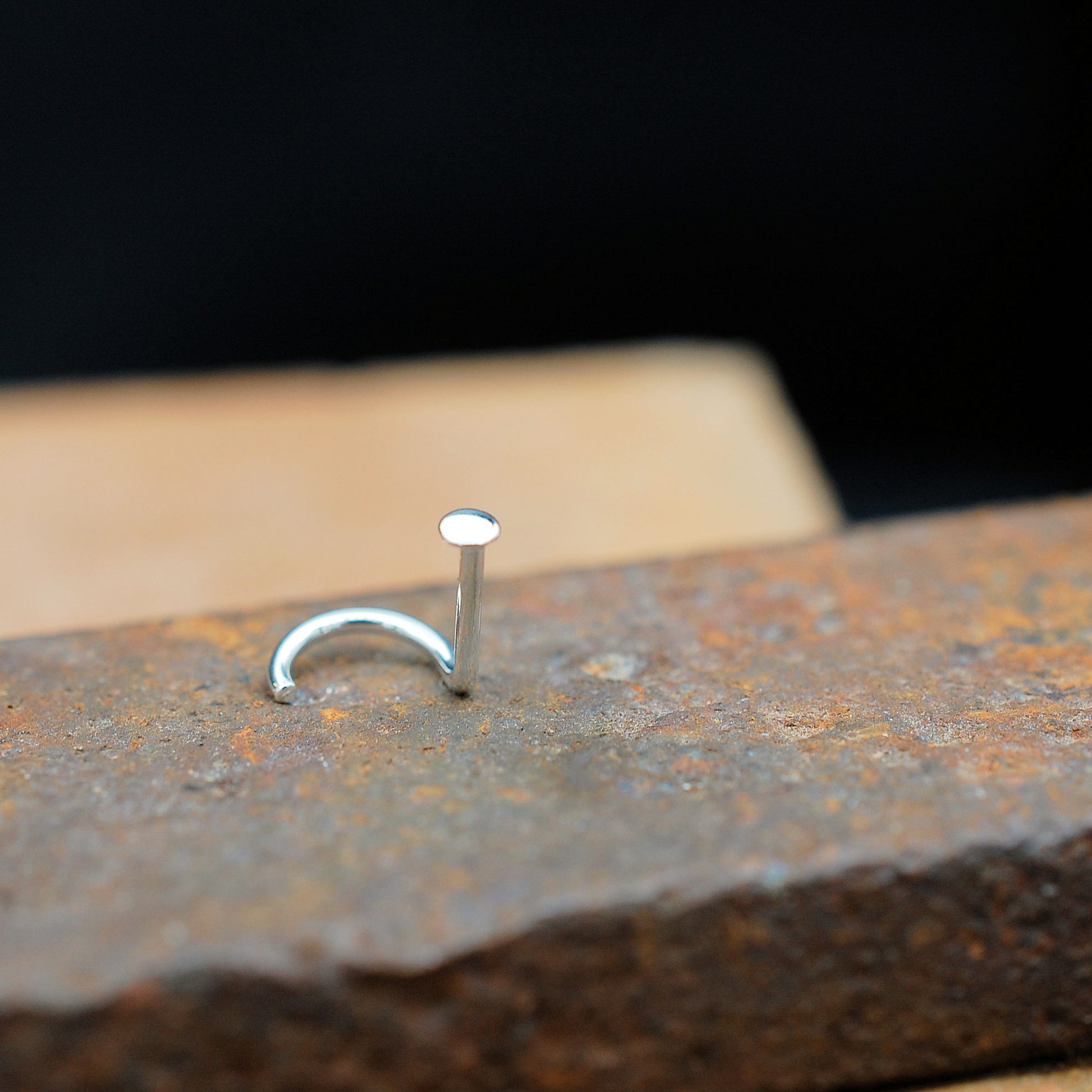 silver spot nose stud
