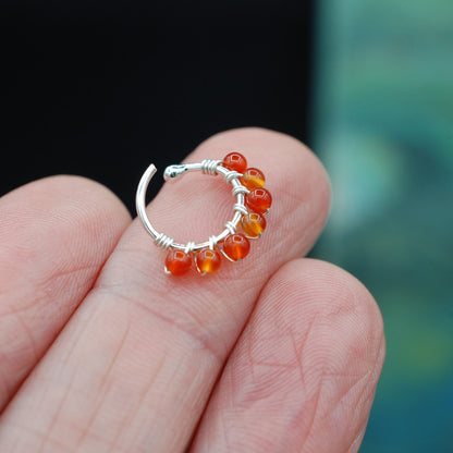 Carnelian Nose Ring