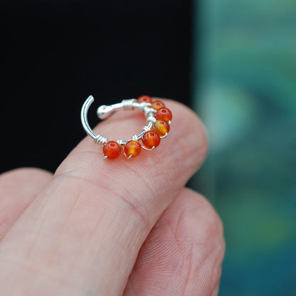 Carnelian Nose Ring