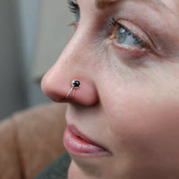 The Enhancer Mixed Metal - Gold & Silver - Turn Your Stud into a Double Nose Ring