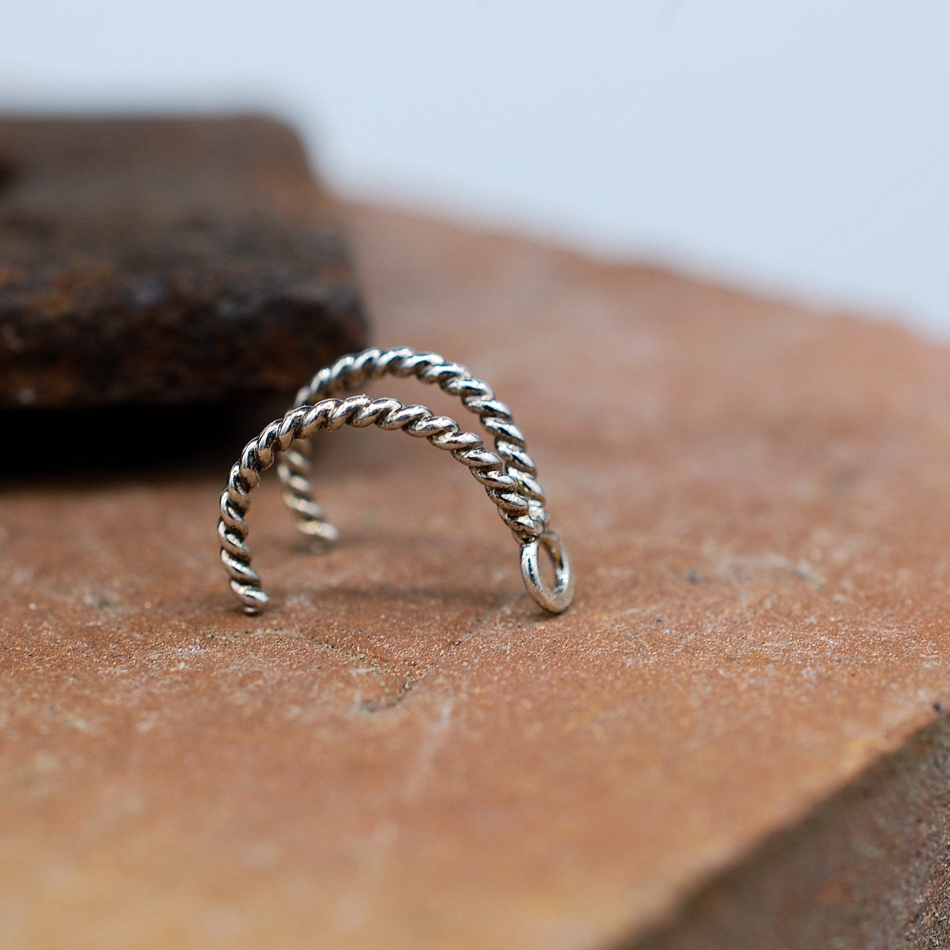 enhancer nose ring with loop for stud
