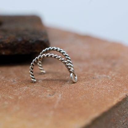 enhancer nose ring with loop for stud
