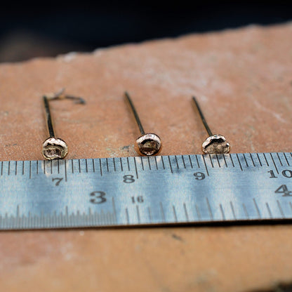 gold nose studs measurement