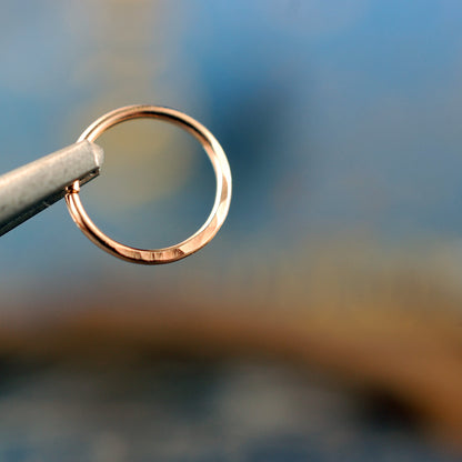 rose gold nose ring hoop