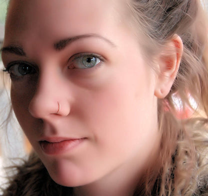 Rose Gold Filled Twisted Nose Ring