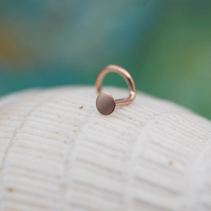 3mm gold dot nose stud