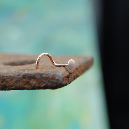 rose gold nose stud