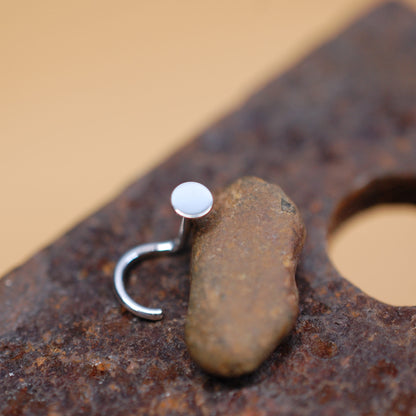 3mm silver spot nose stud
