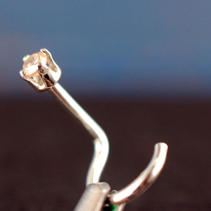 nickel-free nose jewelry tiny gemstone