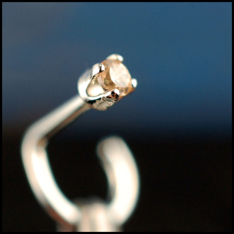 Nose stud store real diamond