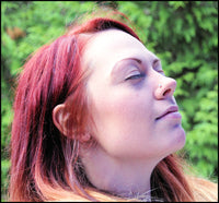 dainty pink opal nose jewelry in sterling silver