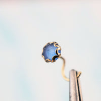 blue chalcedony nose jewelry