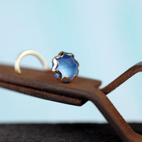 nickel-free nose jewelry in 14 karat yellow gold