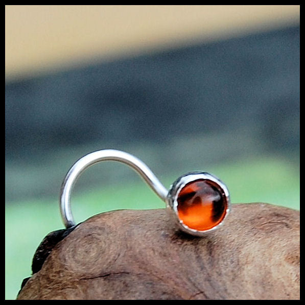 silver nose ring