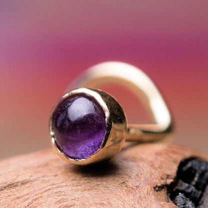 Amethyst nose stud